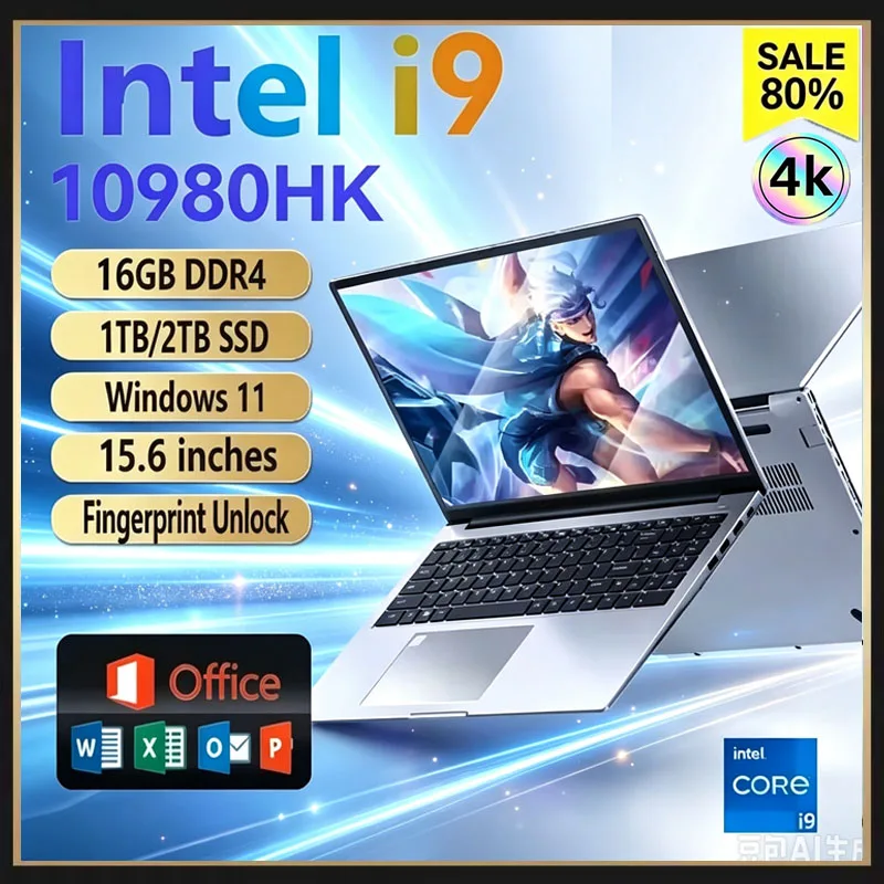 Ddr4 16Gb - 15,6-calowy przenośny laptop z procesorem Intel