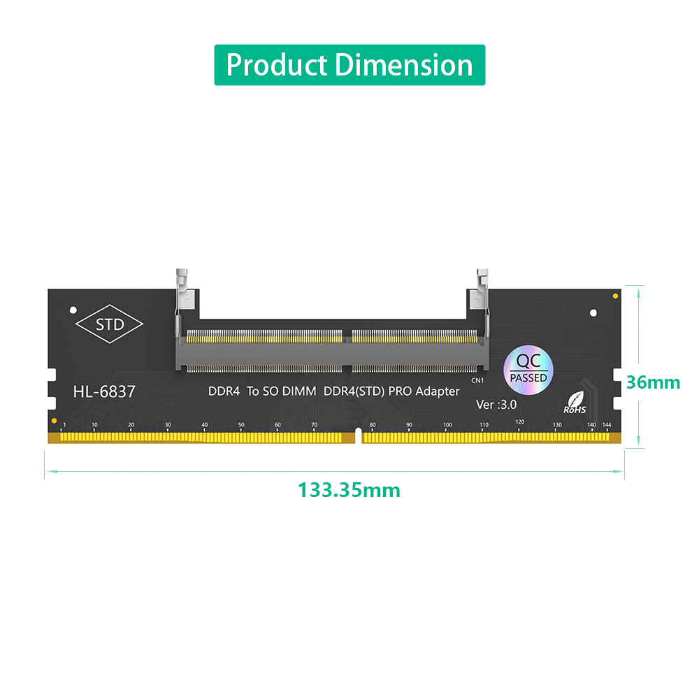 Adapter karty HL-6837 Ver3.0,  – Sodimm Ddr4 recenzja i cena