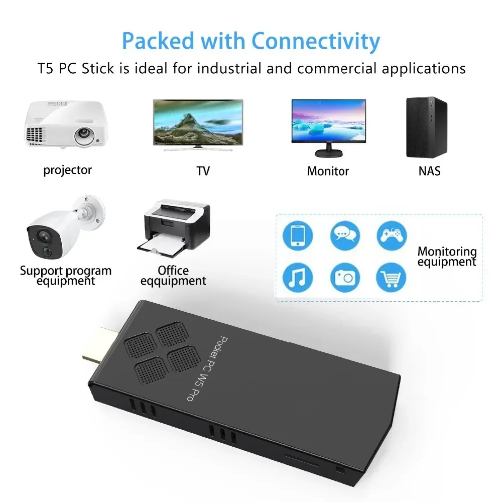 T5/W5 PRO Mini PC Windows 10 H – Ram Memory Module recenzja i cena