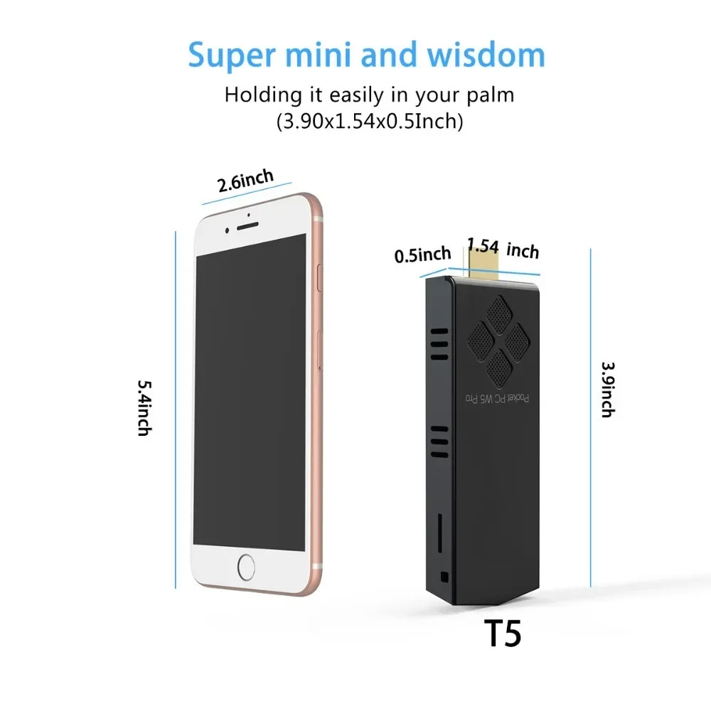 T5/W5 PRO Mini PC Windows 10 H – Ram Memory Module recenzja i cena