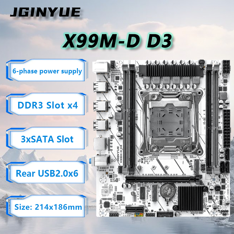 Płyta główna JGINYUE X99 LGA20 – Ecc Ram Server recenzja i cena